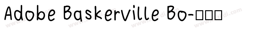 Adobe Baskerville Bo字体转换